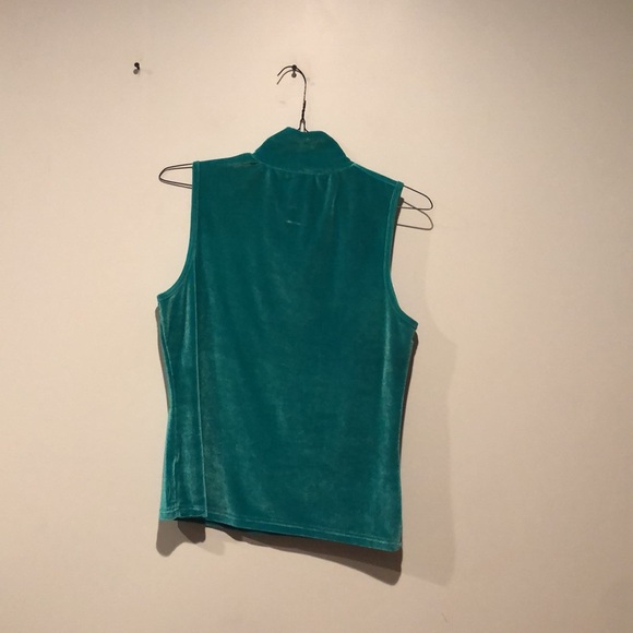 90s C.L.O.T.H.E.S Velour Mock Turtleneck Tank - Picture 5 of 5
